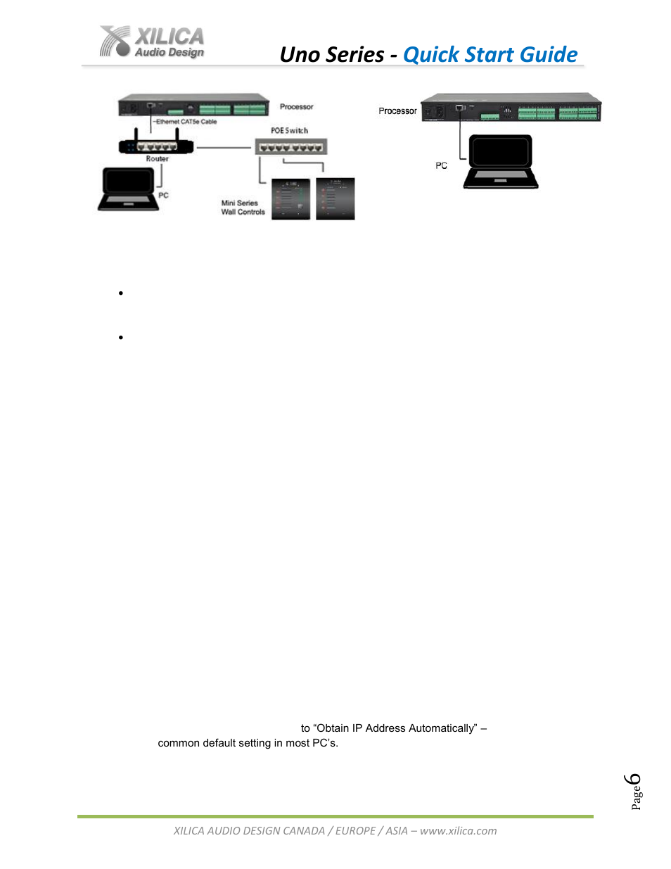 Uno series - quick start guide | Xilica Uno Series User Manual | Page 6 / 20