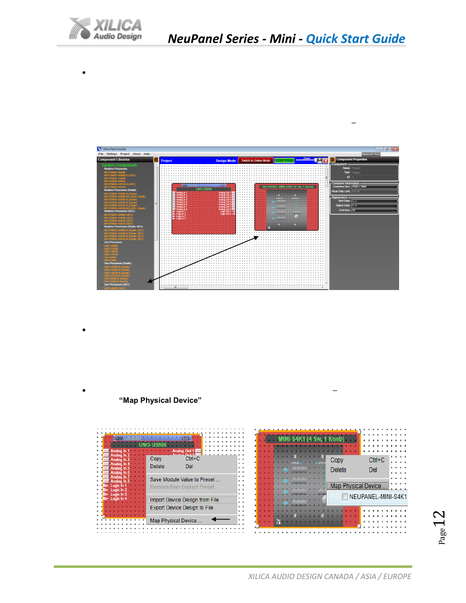 Neupanel series - mini - quick start guide | Xilica NeuPanel Series User Manual | Page 12 / 20