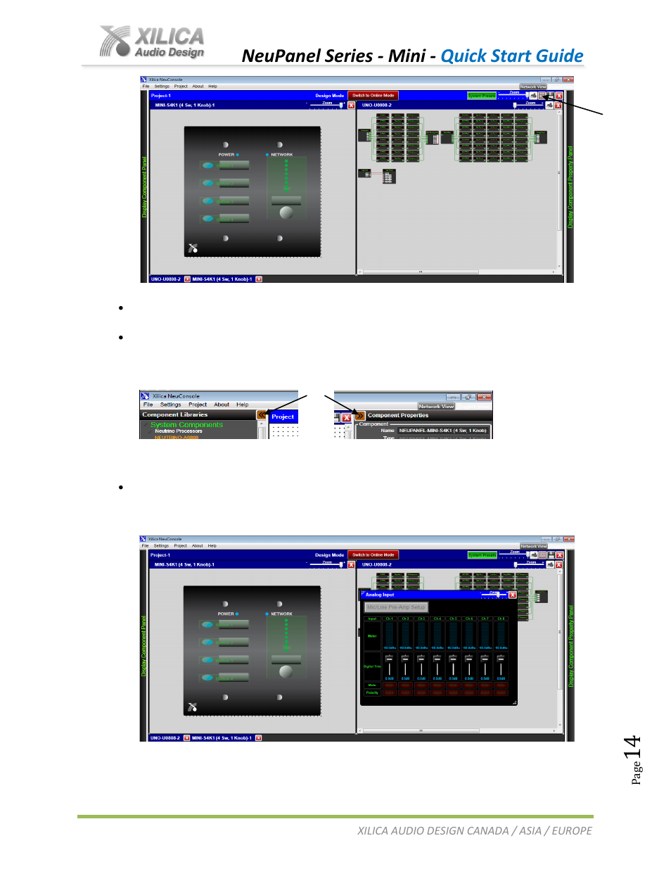 Neupanel series - mini - quick start guide | Xilica NeuPanel Series User Manual | Page 14 / 20