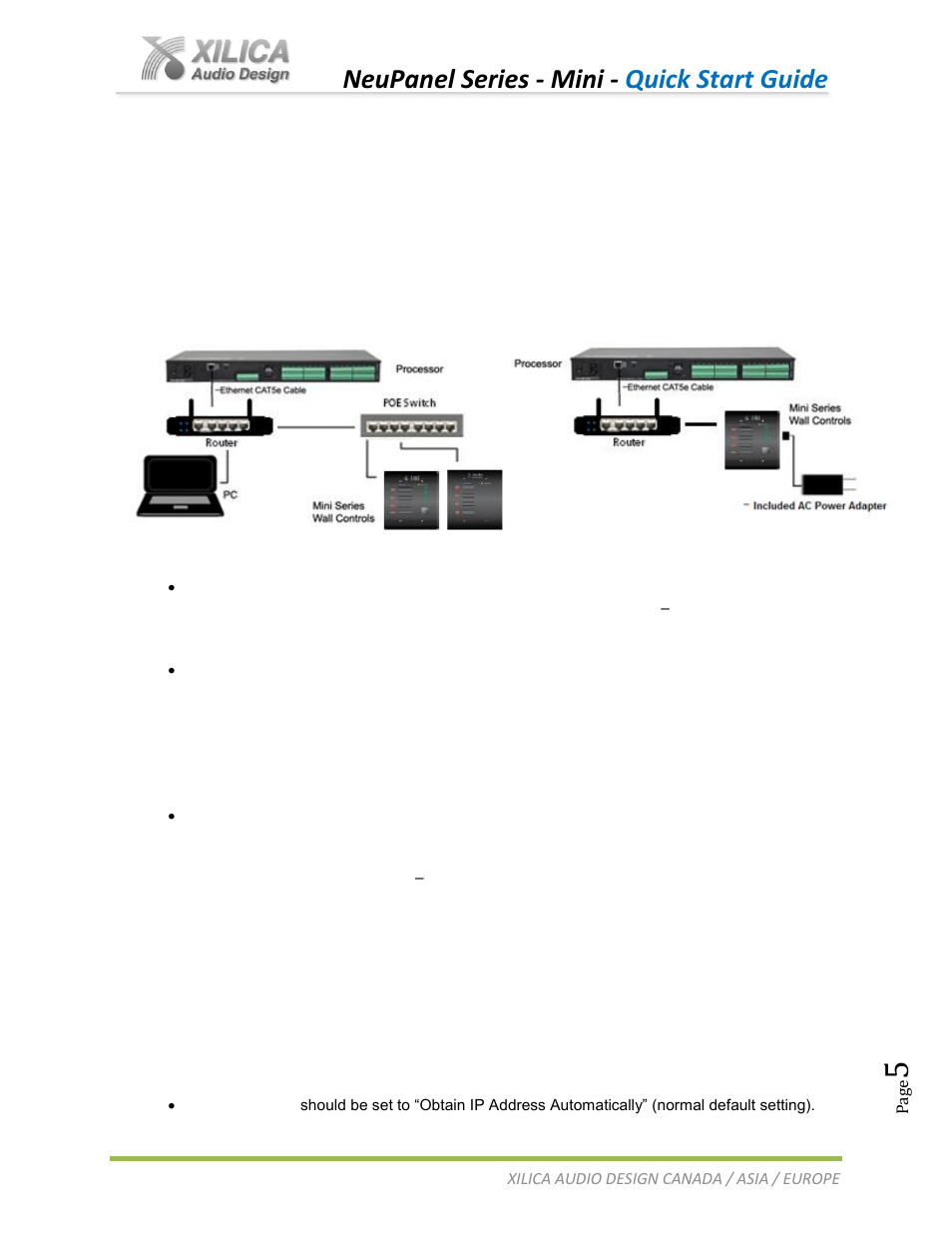 Neupanel series - mini - quick start guide | Xilica NeuPanel Series User Manual | Page 5 / 20