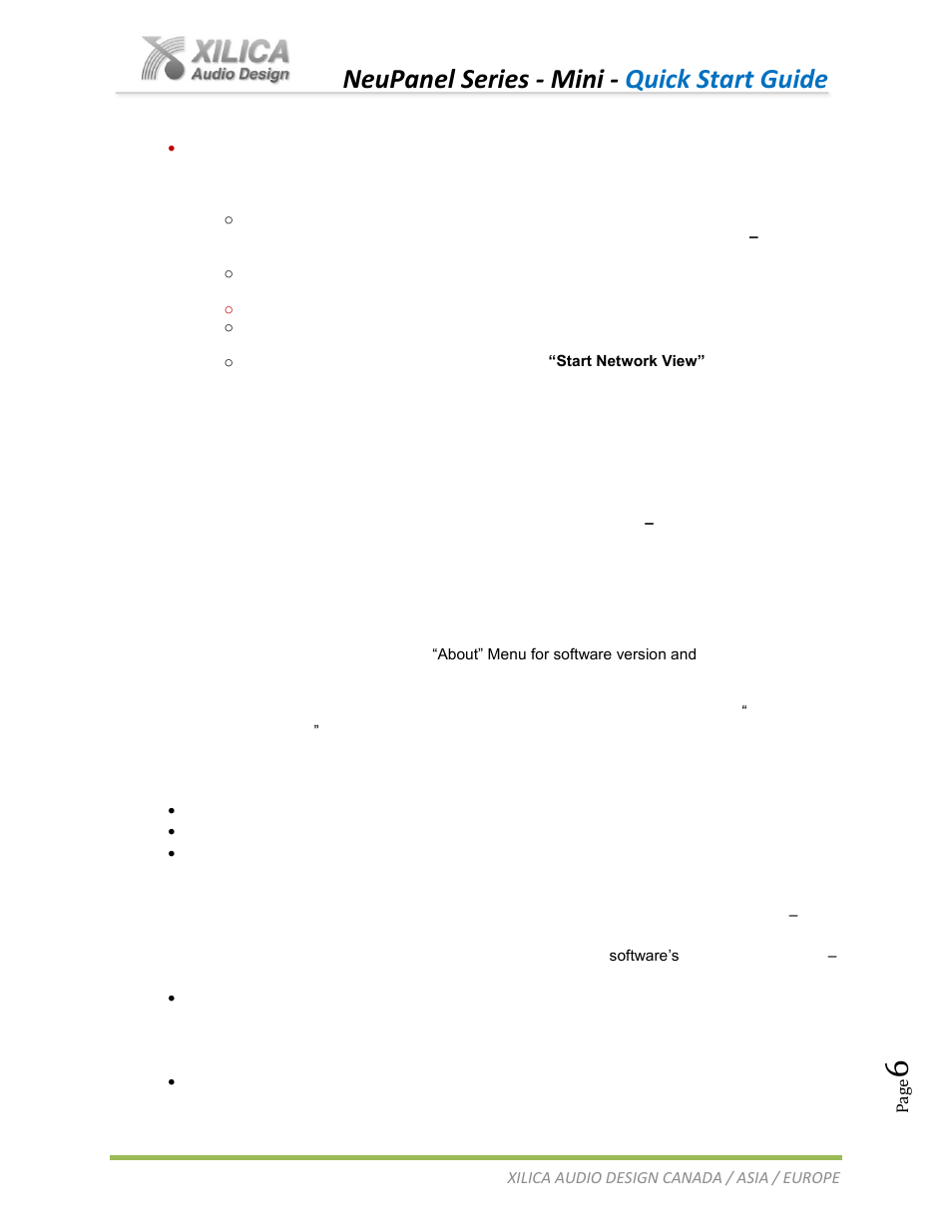 Neupanel series - mini - quick start guide | Xilica NeuPanel Series User Manual | Page 6 / 20