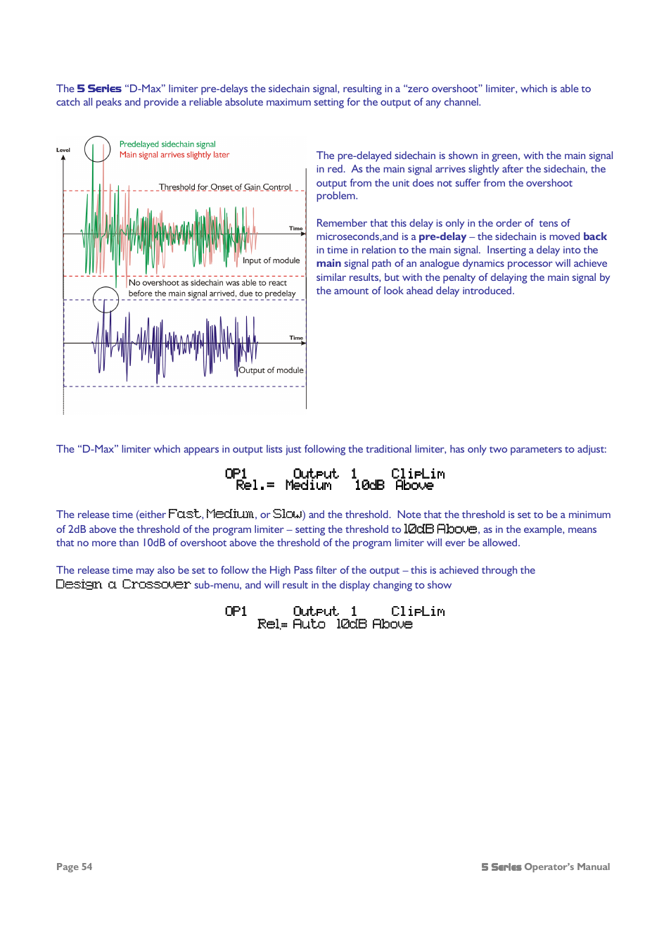 XTA 5 Series User Manual | Page 54 / 66