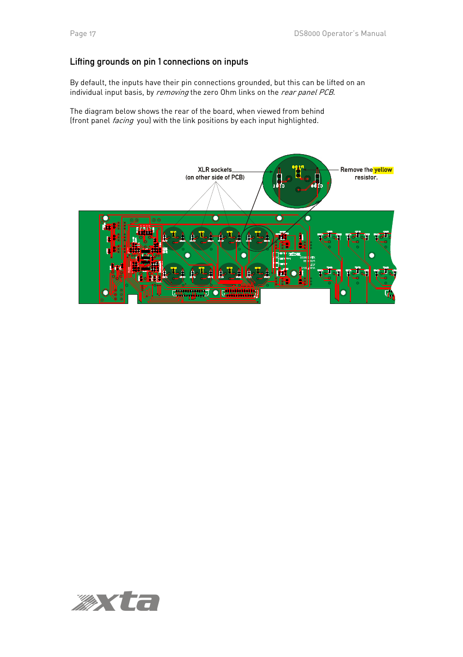 Ta x | XTA DS8000/D User Manual | Page 17 / 29