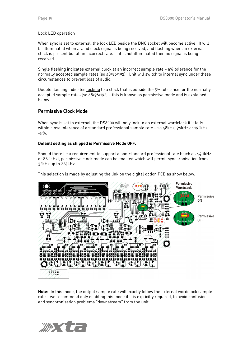 Ta x | XTA DS8000/D User Manual | Page 19 / 29