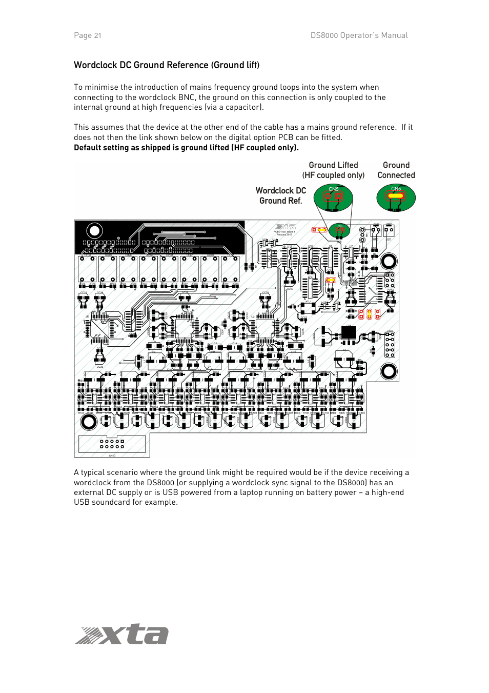 Ta x | XTA DS8000/D User Manual | Page 21 / 29