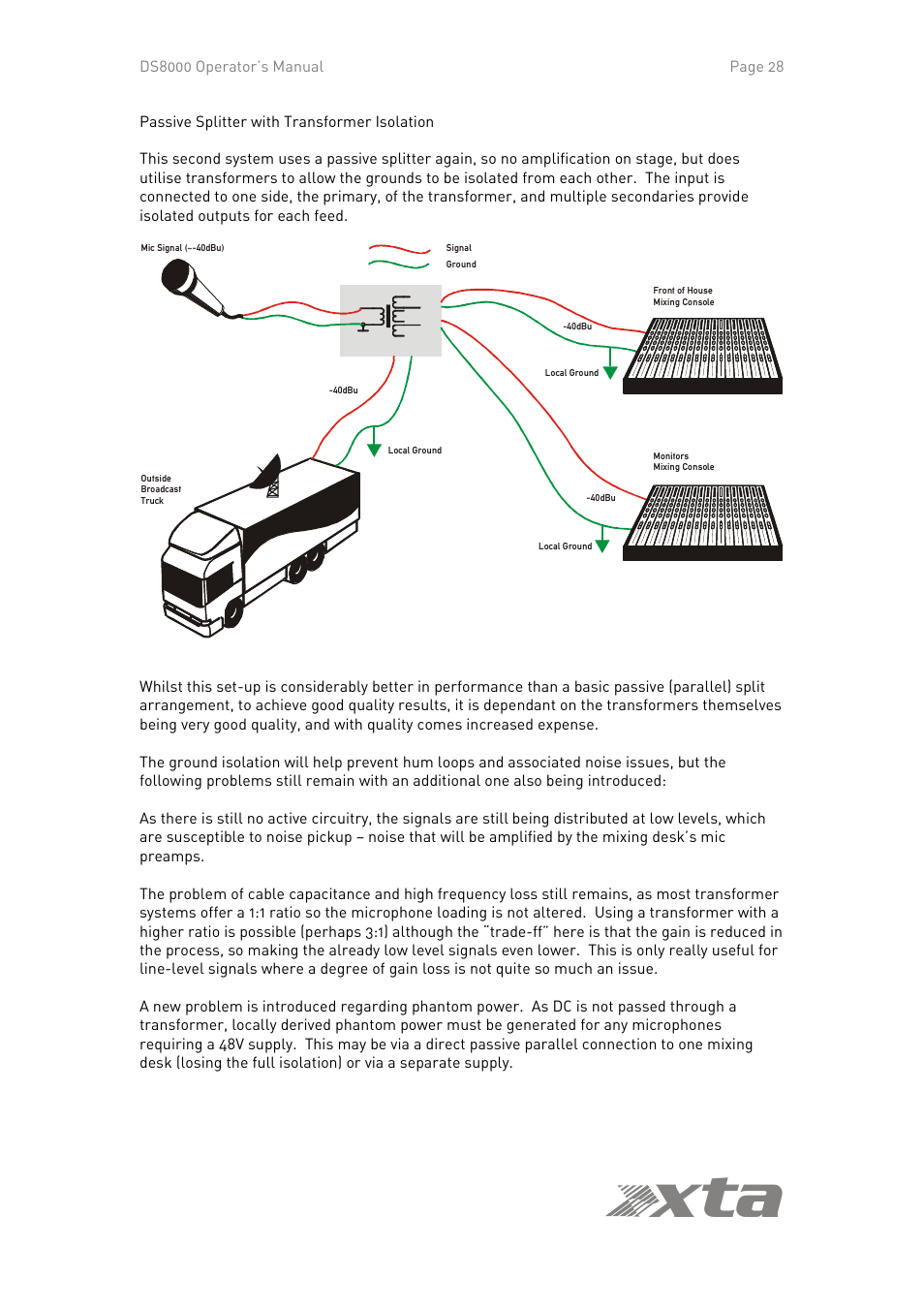 Ta x | XTA DS8000/D User Manual | Page 28 / 29