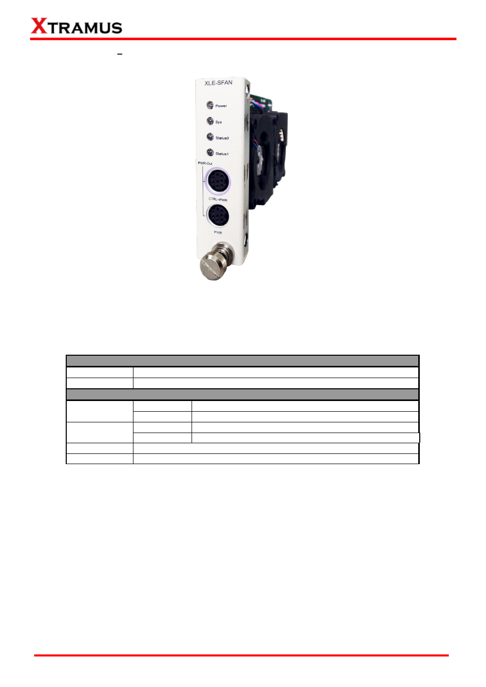 A. system module– xle-sfan, A. system module, Xle-sfan | Xtramus LES-5160 V1.2 User Manual | Page 10 / 35