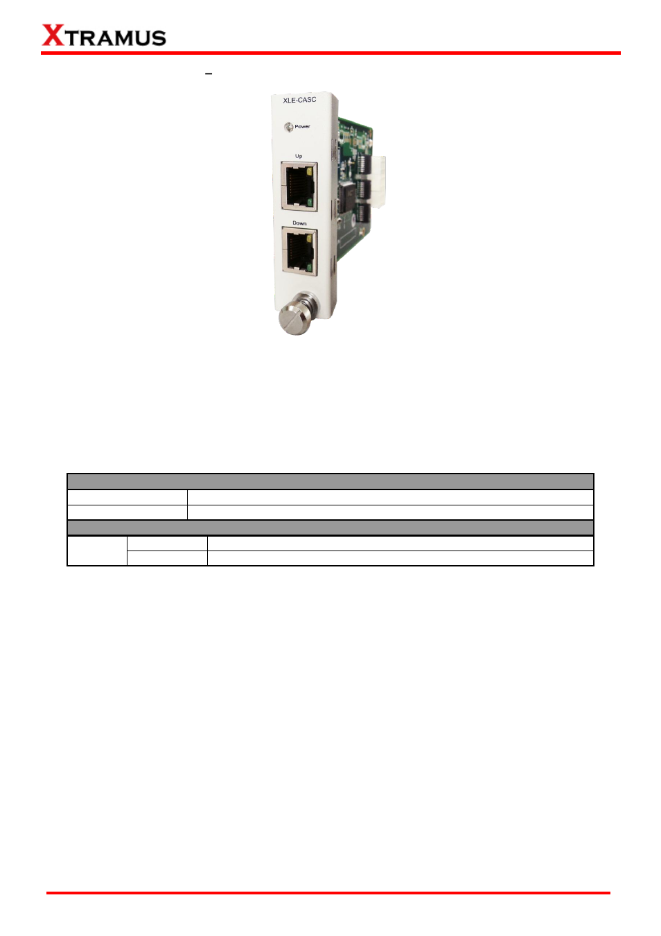 C. system module card – xle-casc, C. system module card, Xle-casc | Xtramus LES-5160 V1.2 User Manual | Page 12 / 35