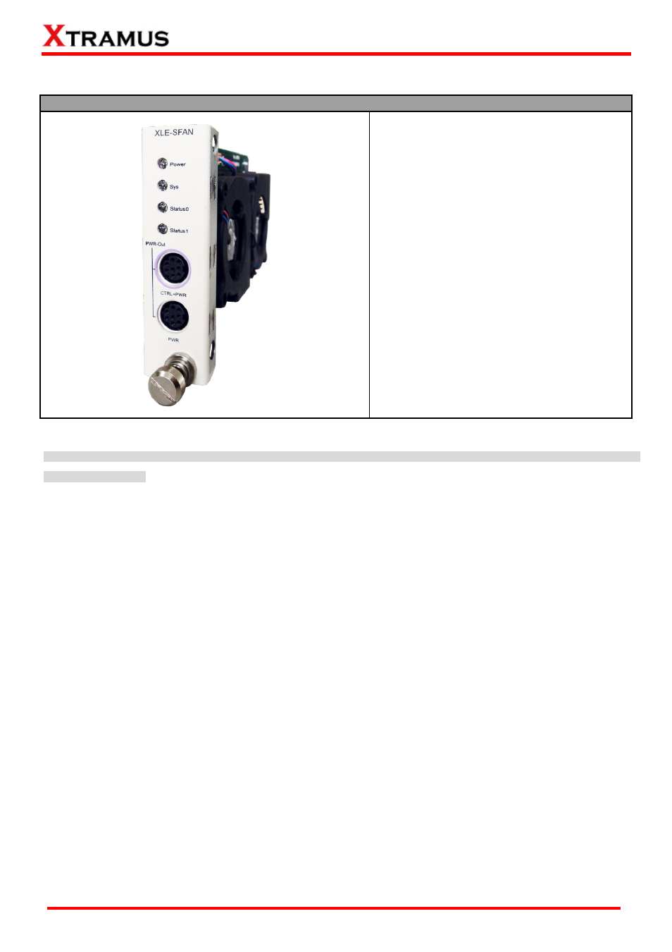 Fan module | Xtramus LES-5160 V1.2 User Manual | Page 22 / 35