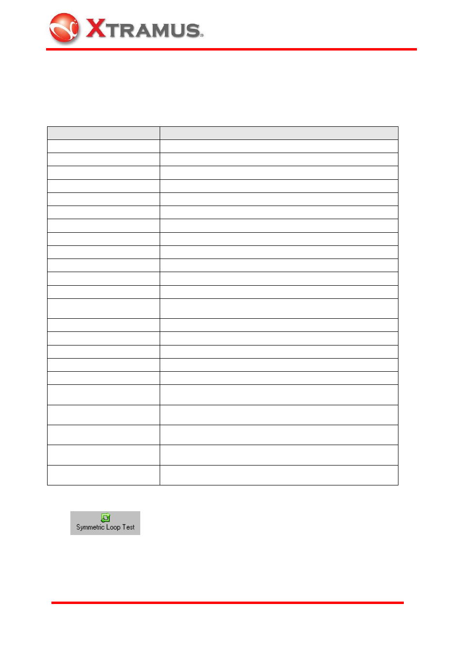 3 symmetric loop test, Symmetric loop test | Xtramus NuBAR-1000 V1.4 User Manual | Page 48 / 55