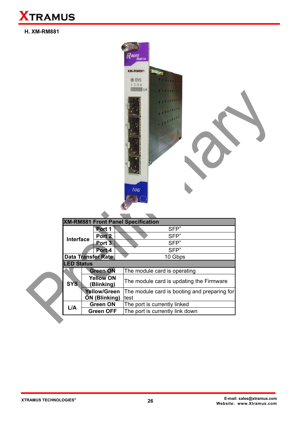 H. xm-rm881 | Xtramus NuStreams-2000i V1.0 User Manual | Page 26 / 33