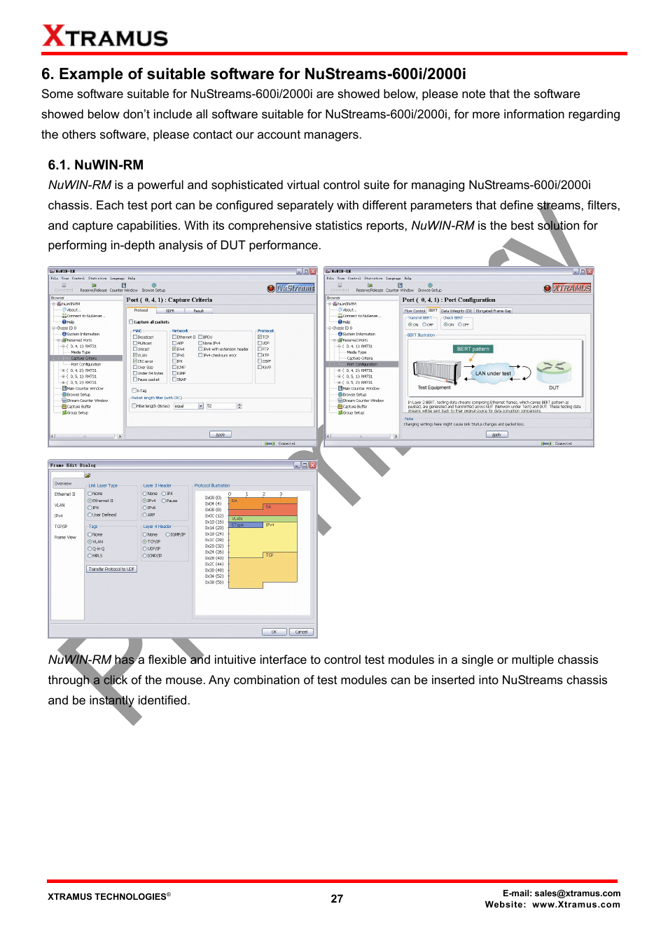 Nuwin-rm | Xtramus NuStreams-2000i V1.0 User Manual | Page 27 / 33