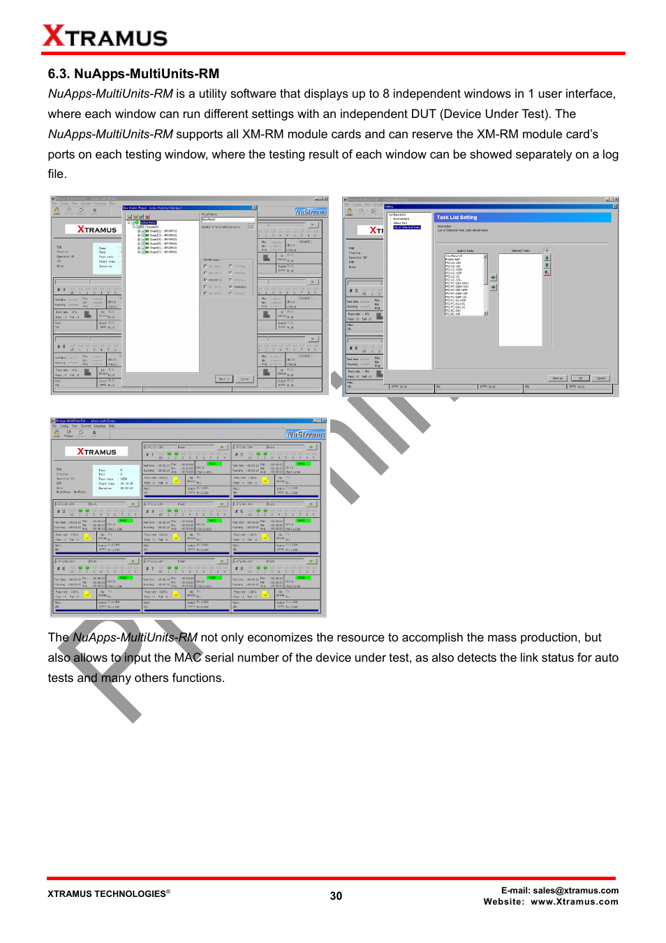 Nuapps-multiunits-rm | Xtramus NuStreams-2000i V1.0 User Manual | Page 30 / 33