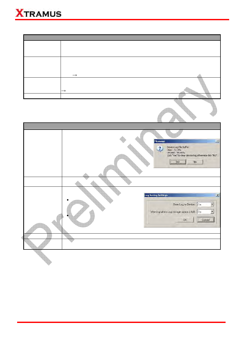 Menu bar – task, Menu bar – log | Xtramus NuStreams-P6GW V1.0 User Manual | Page 35 / 78