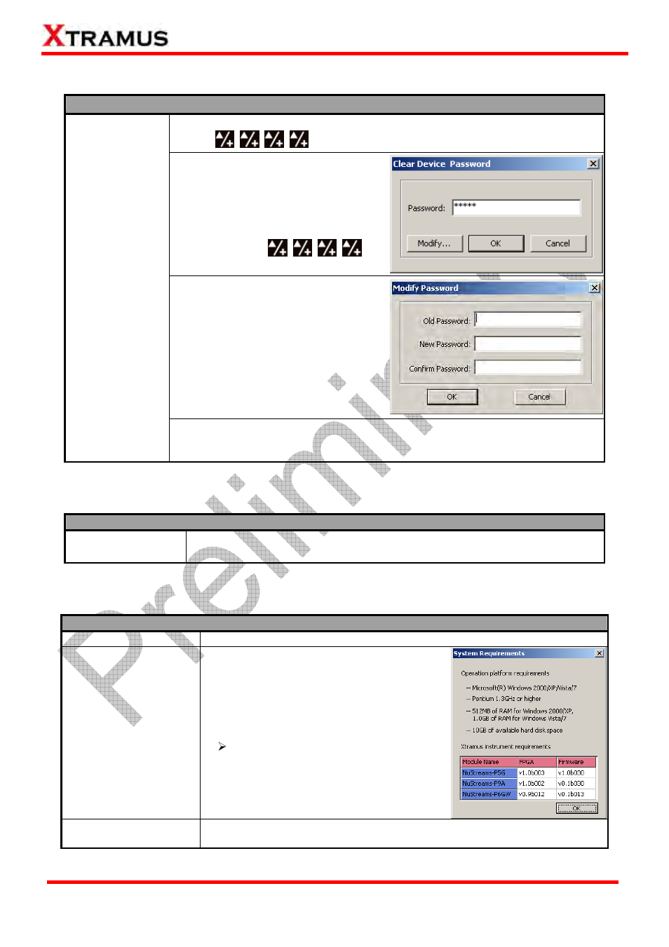 Menu bar – service, Menu bar – languages, Menu bar – help | Xtramus NuStreams-P6GW V1.0 User Manual | Page 36 / 78