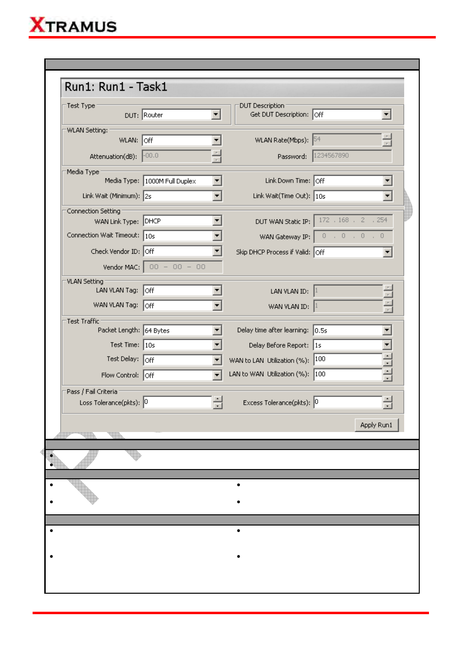 Nuset-minipg-config task setting – router | Xtramus NuStreams-P6GW V1.0 User Manual | Page 42 / 78