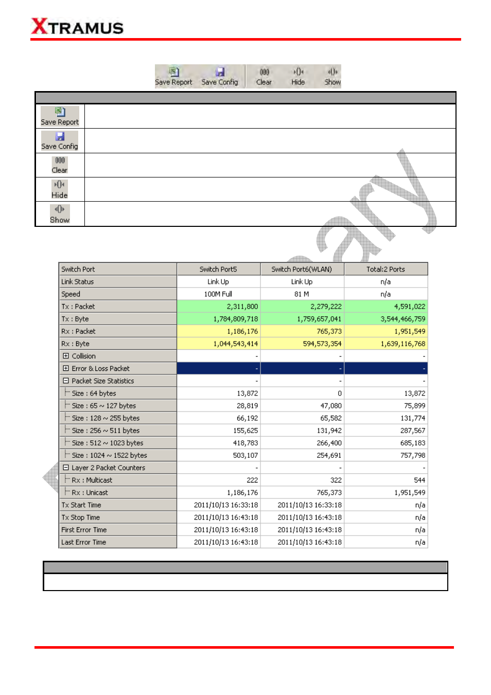 Control buttons, Main display screen | Xtramus NuStreams-P6GW V1.0 User Manual | Page 60 / 78