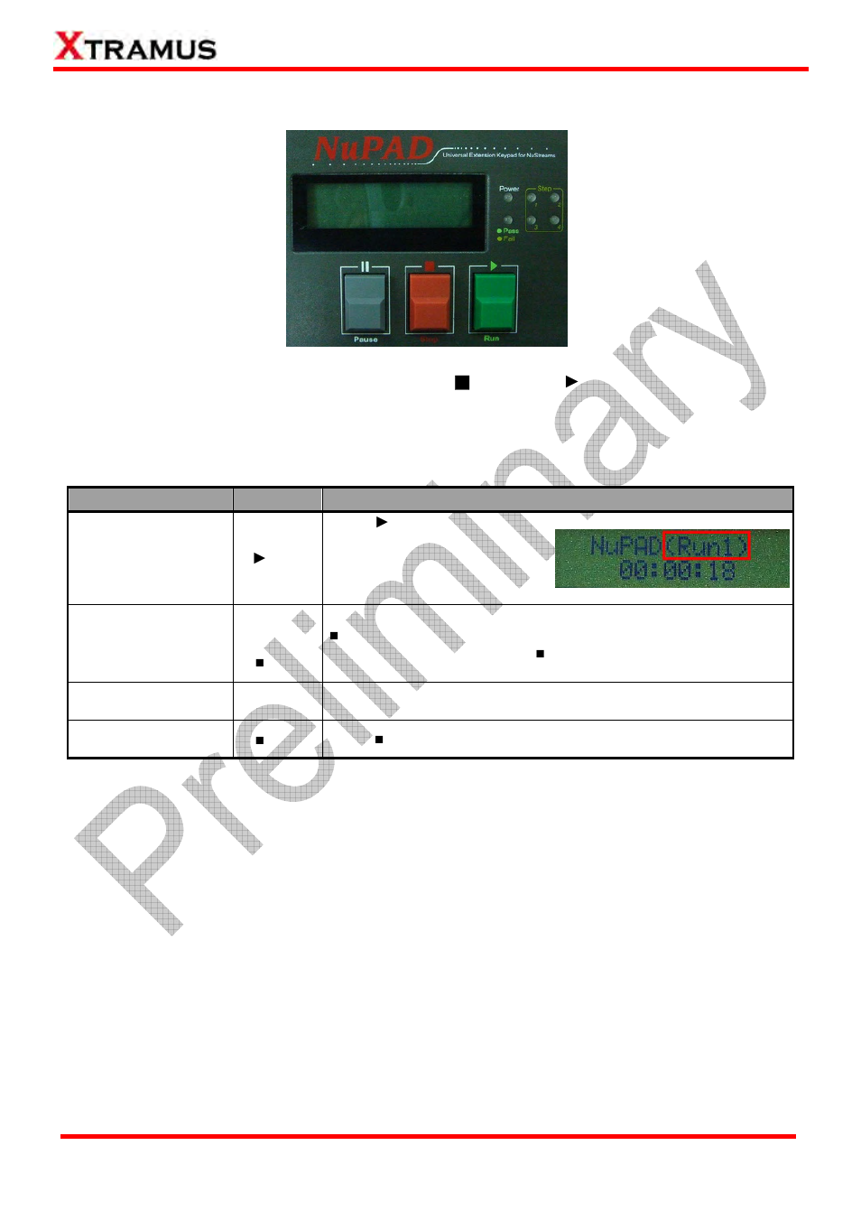 Starting dut tests with nupad | Xtramus NuStreams-P6GW V1.0 User Manual | Page 77 / 78