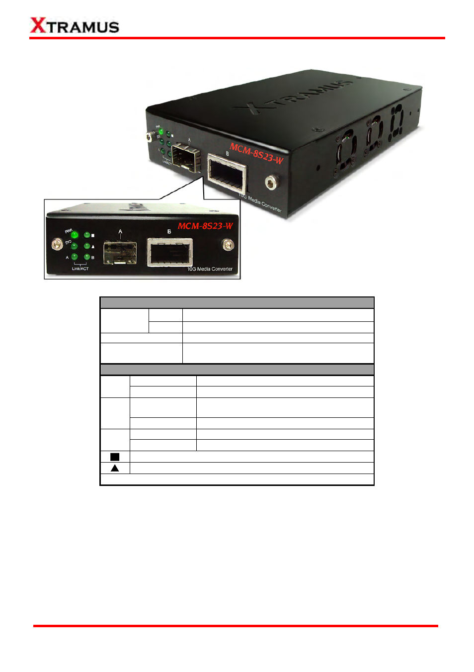 C. front panel of mcm-8s23-w | Xtramus MCM-W V1.3 User Manual | Page 11 / 46