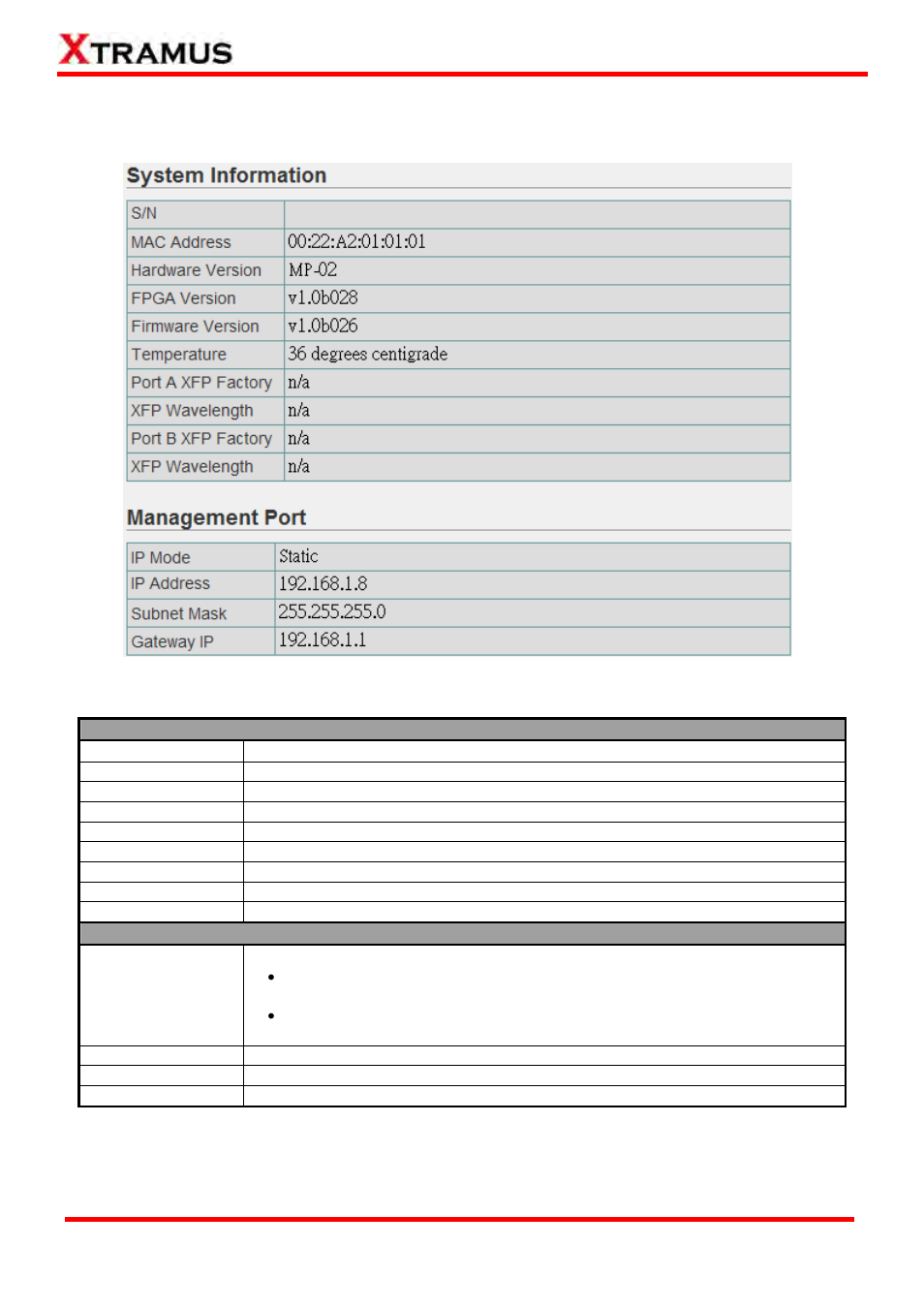 A. system information | Xtramus MCM-W V1.3 User Manual | Page 27 / 46