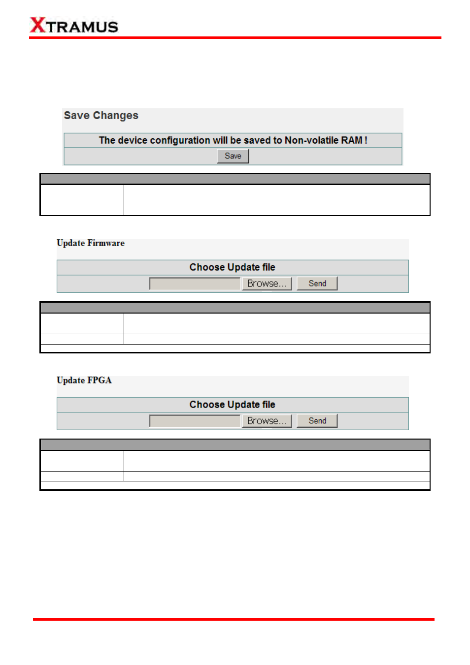 A. save changes, B. update f/w (firmware), C update fpga | Xtramus MCM-W V1.3 User Manual | Page 35 / 46