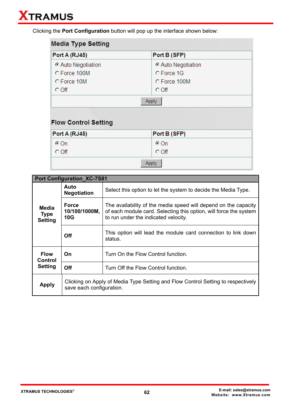 Xtramus MCS-2160 V1.9.2 User Manual | Page 62 / 79