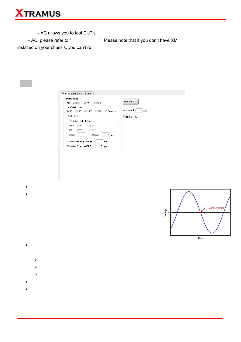 Test task – ac, Pwr-setup (power setup test), Test task | Xtramus APMPT-4 V2.4 User Manual | Page 101 / 145