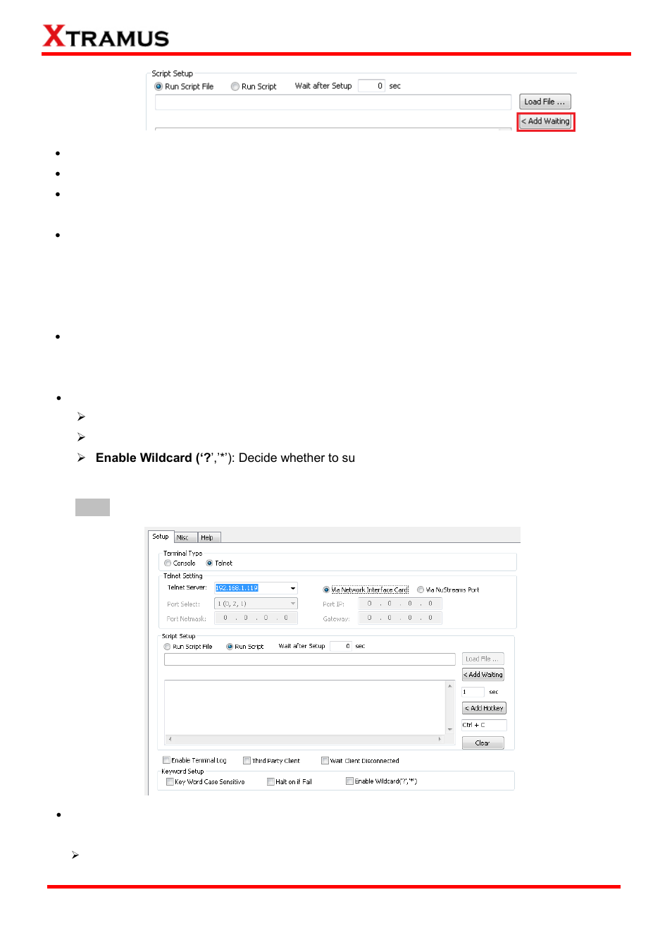 Telnet | Xtramus APMPT-4 V2.4 User Manual | Page 106 / 145