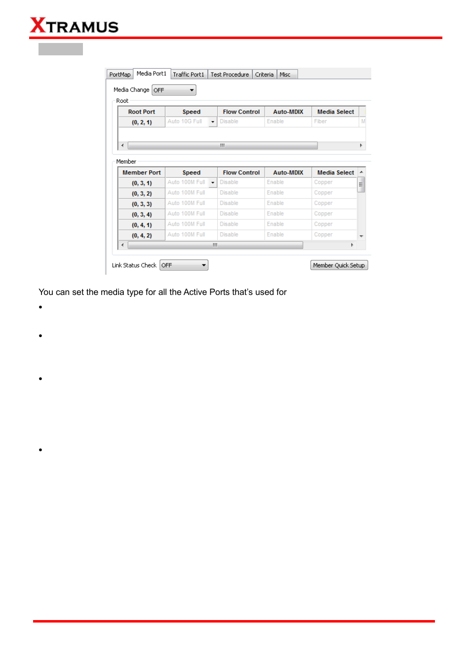 Link status check | Xtramus APMPT-4 V2.4 User Manual | Page 123 / 145