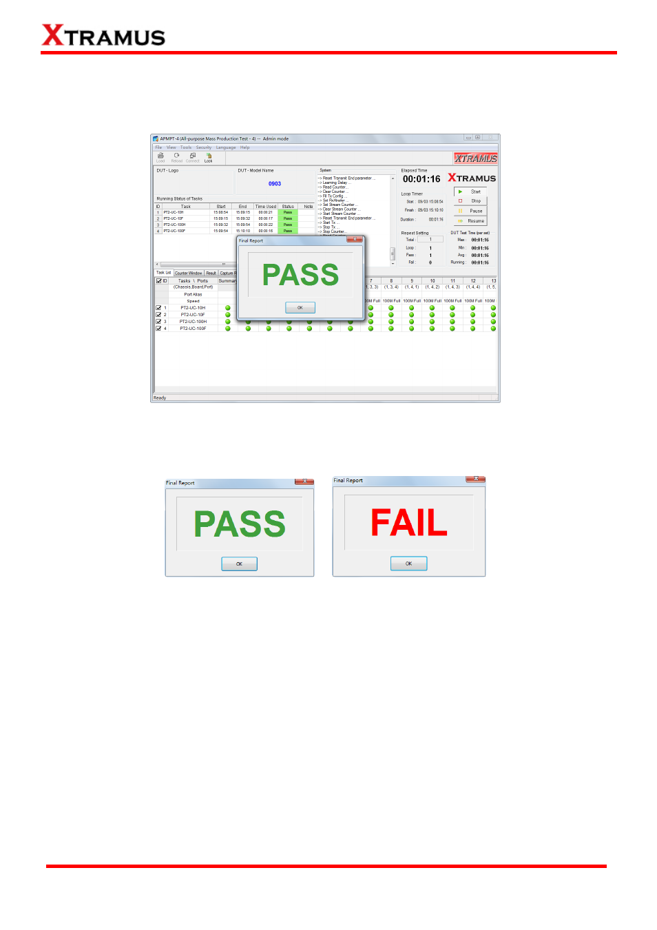 Test result & report | Xtramus APMPT-4 V2.4 User Manual | Page 135 / 145