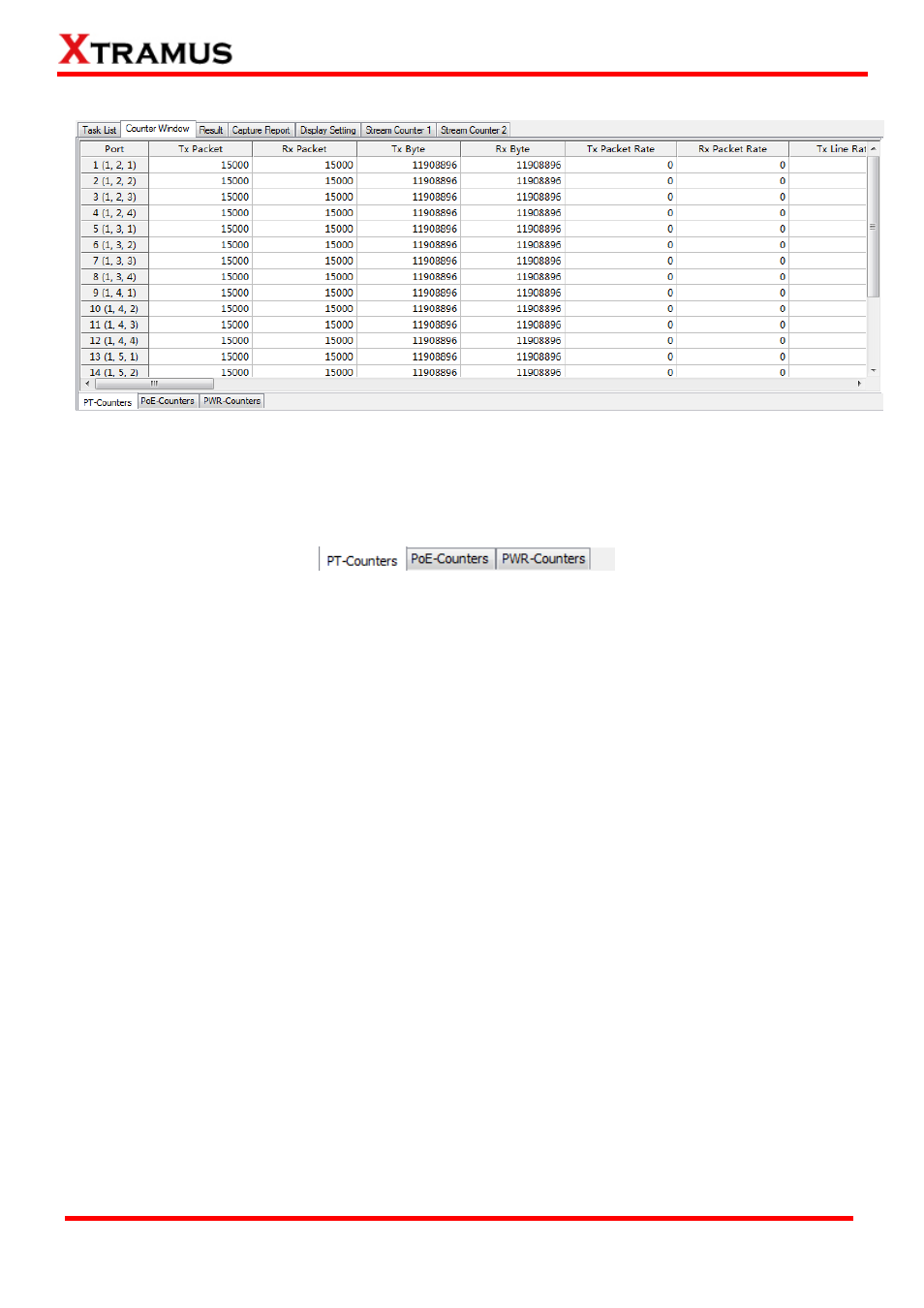 Counter window | Xtramus APMPT-4 V2.4 User Manual | Page 138 / 145