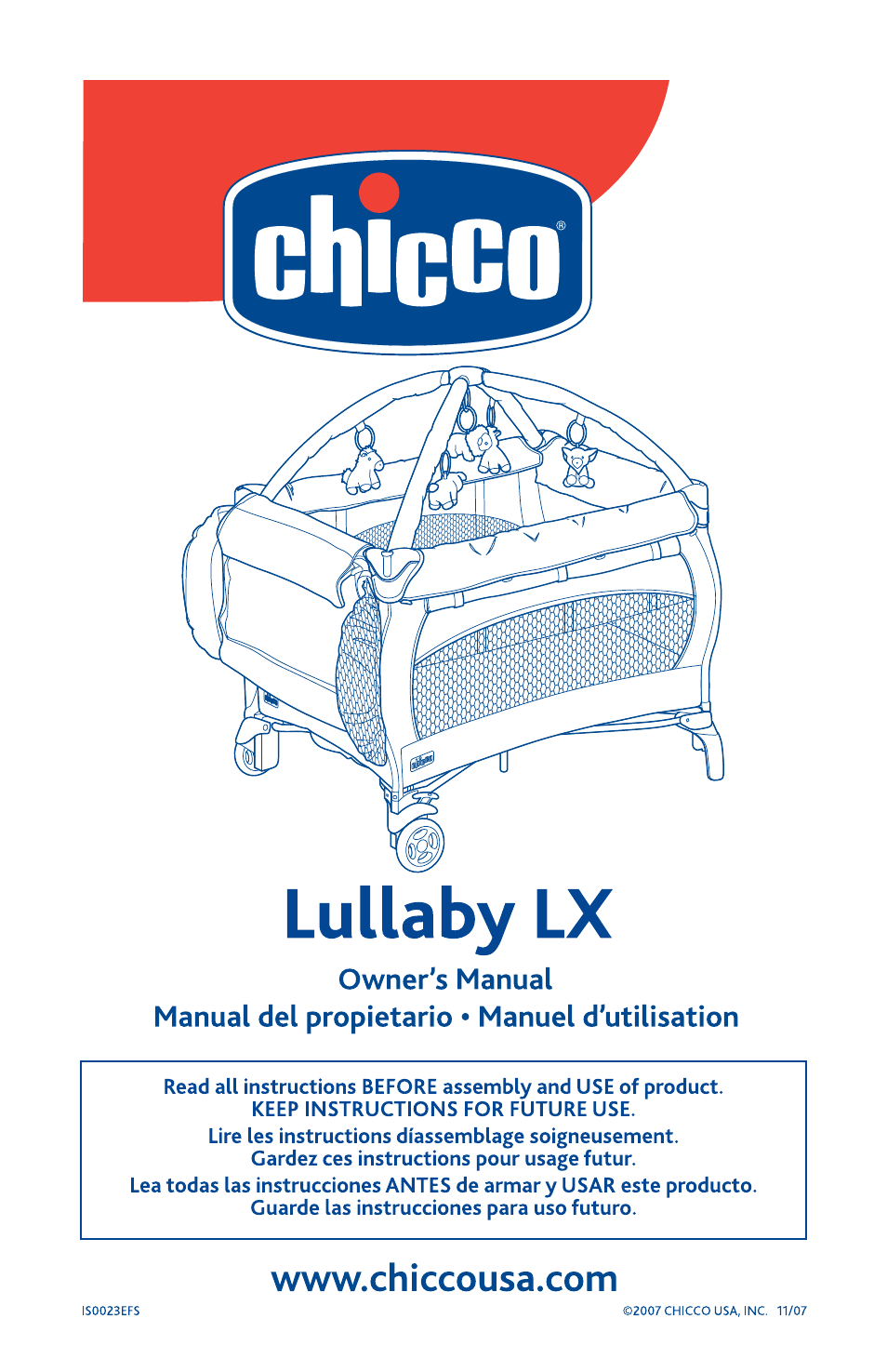 Chicco Lullaby LX User Manual | 23 pages