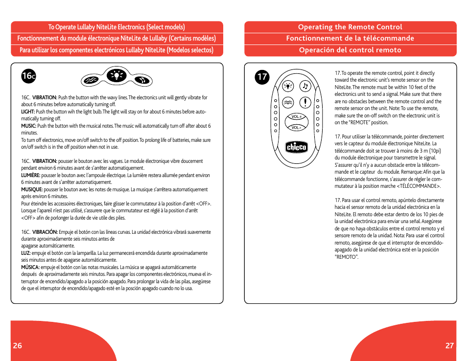 Chicco Lullaby LX User Manual | Page 14 / 23