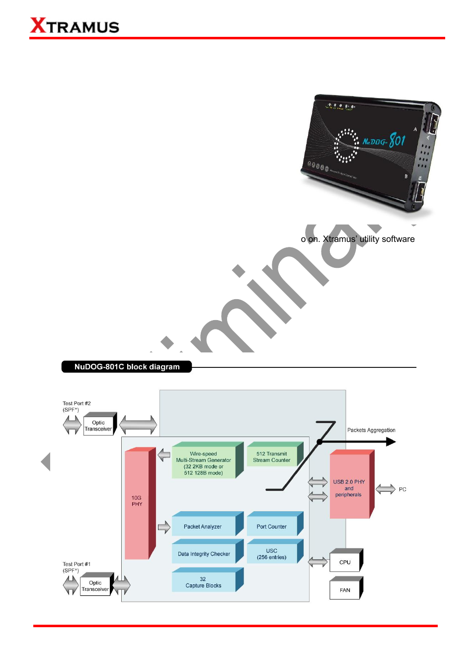 Nudog-801 descriptions, Nudog-801 overview | Xtramus DApps-MPT V1.4 User Manual | Page 19 / 395