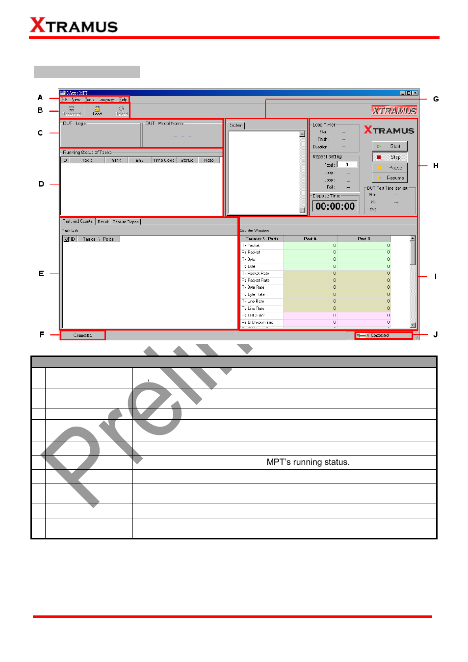 Dapps-mpt/nuserver main window overview | Xtramus DApps-MPT V1.4 User Manual | Page 41 / 395