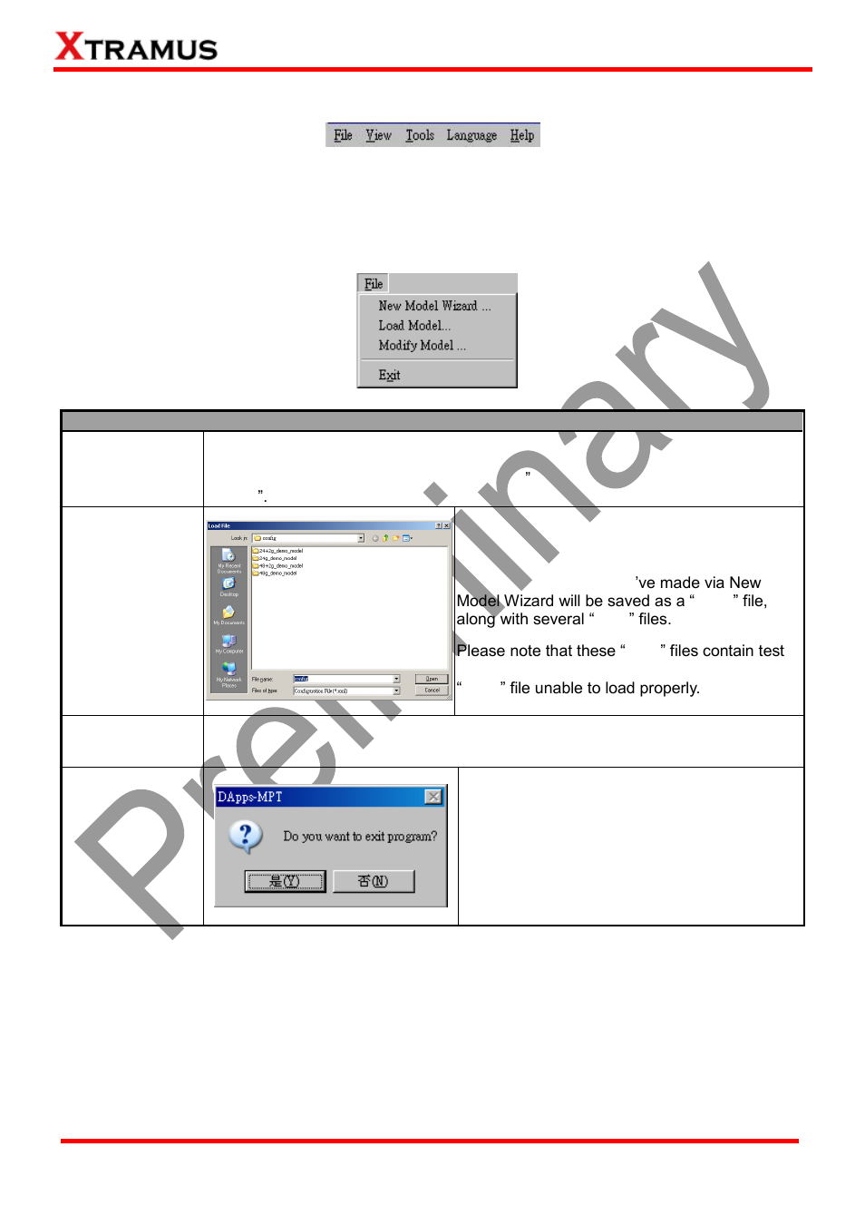 Menu bar, File | Xtramus DApps-MPT V1.4 User Manual | Page 42 / 395