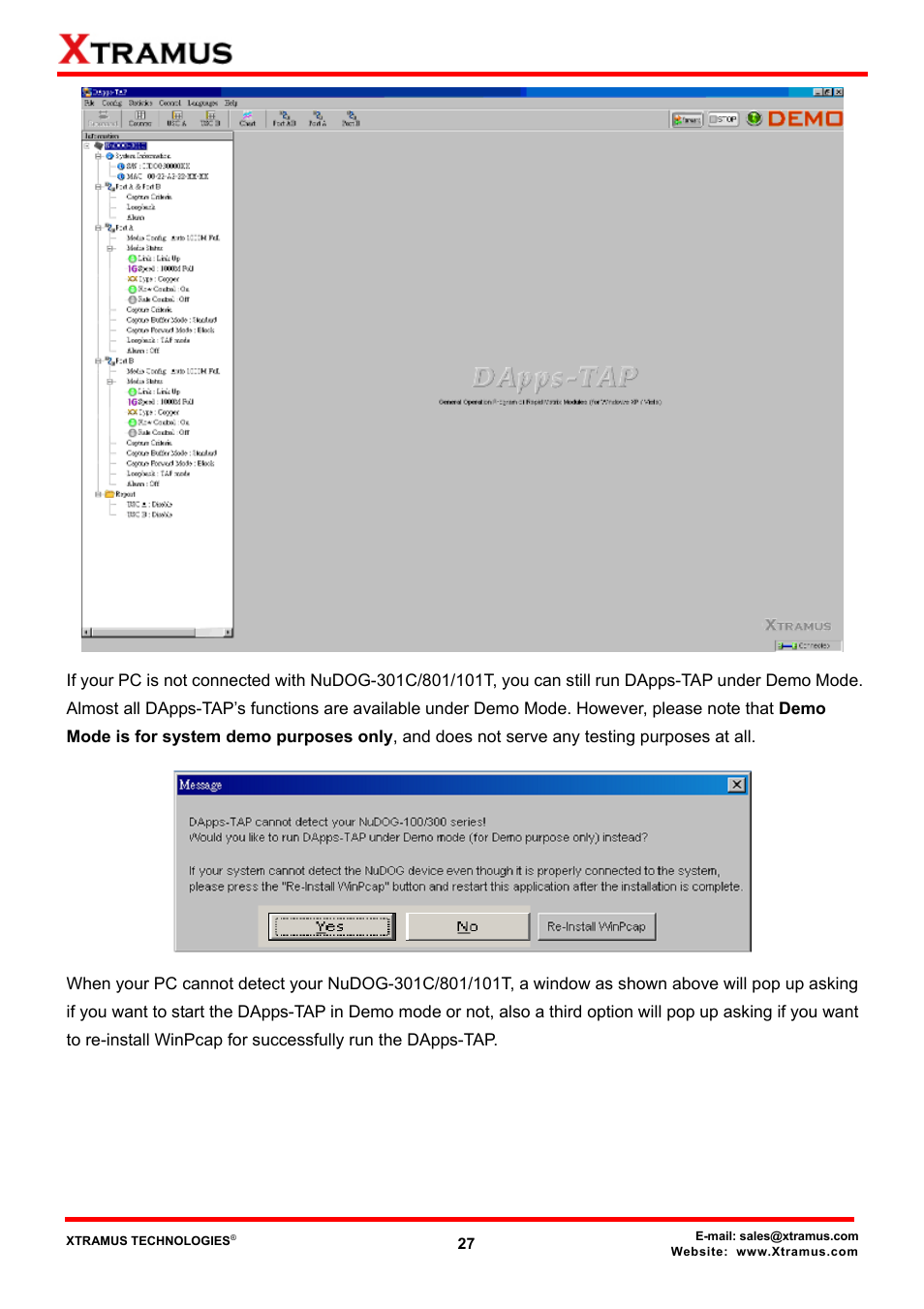 Xtramus DApps-TAP V1.3 User Manual | Page 27 / 52