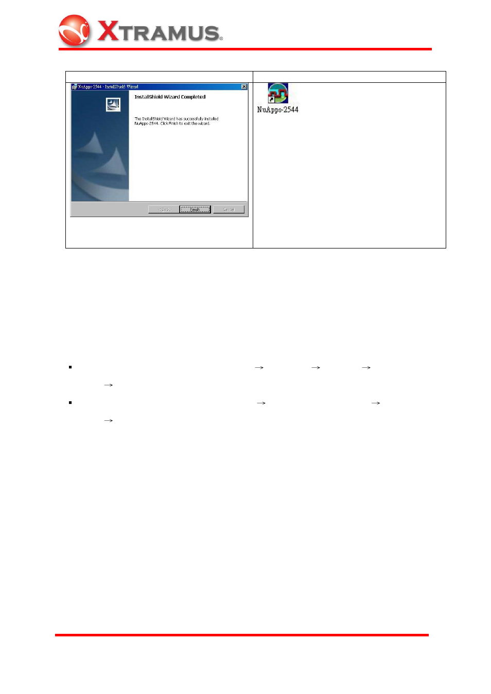 2 uninstallation | Xtramus NuApps-2544 V1.0 User Manual | Page 7 / 22