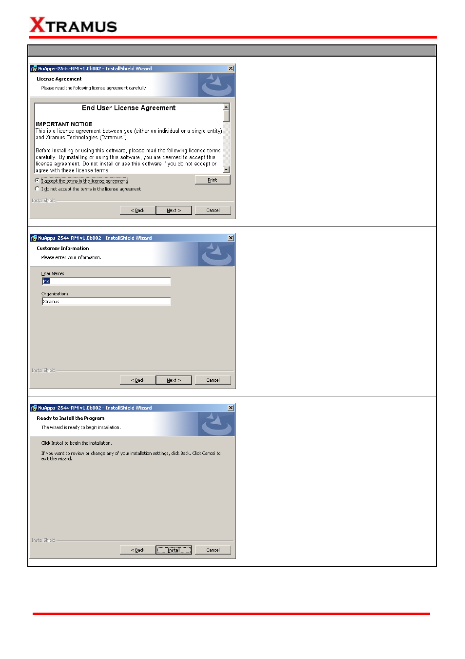 Xtramus NuApps-2544-RM V1.3 User Manual | Page 7 / 50