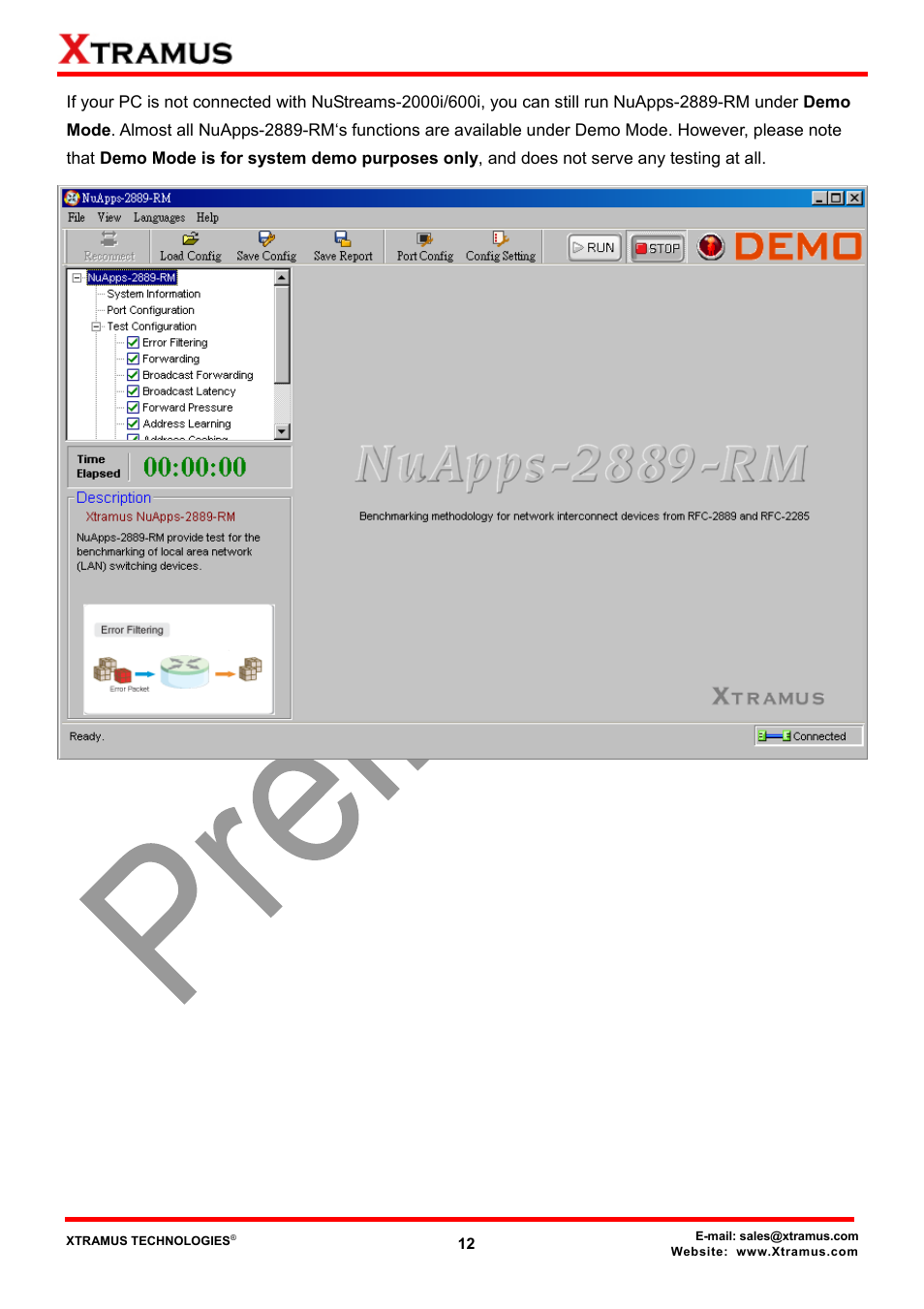 Xtramus NuApps-2889-RM V1.1 User Manual | Page 12 / 53