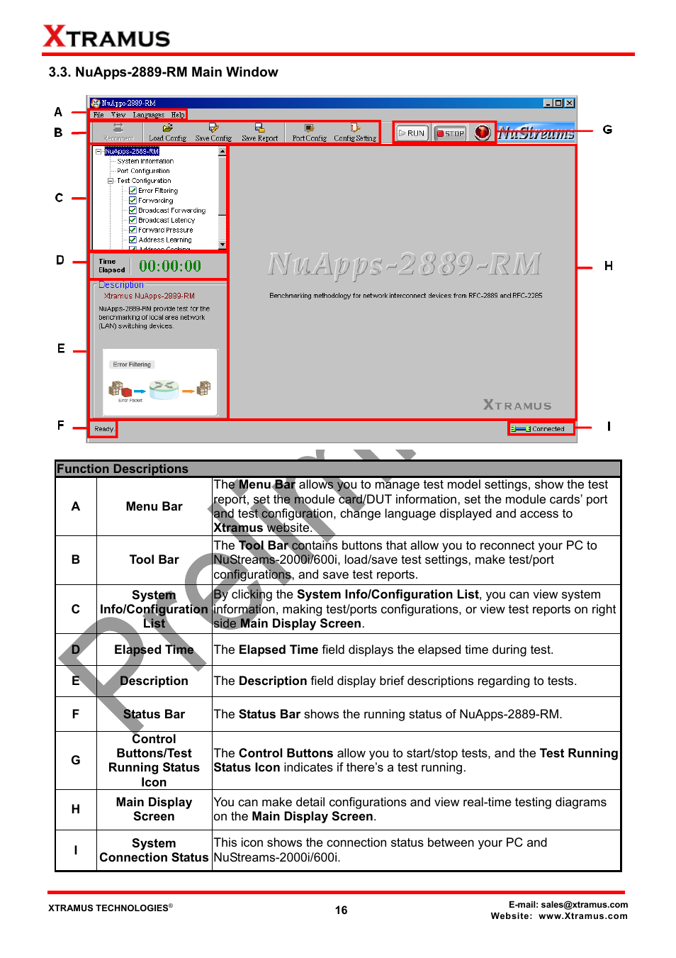 Nuapps-2889-rm main window | Xtramus NuApps-2889-RM V1.1 User Manual | Page 16 / 53