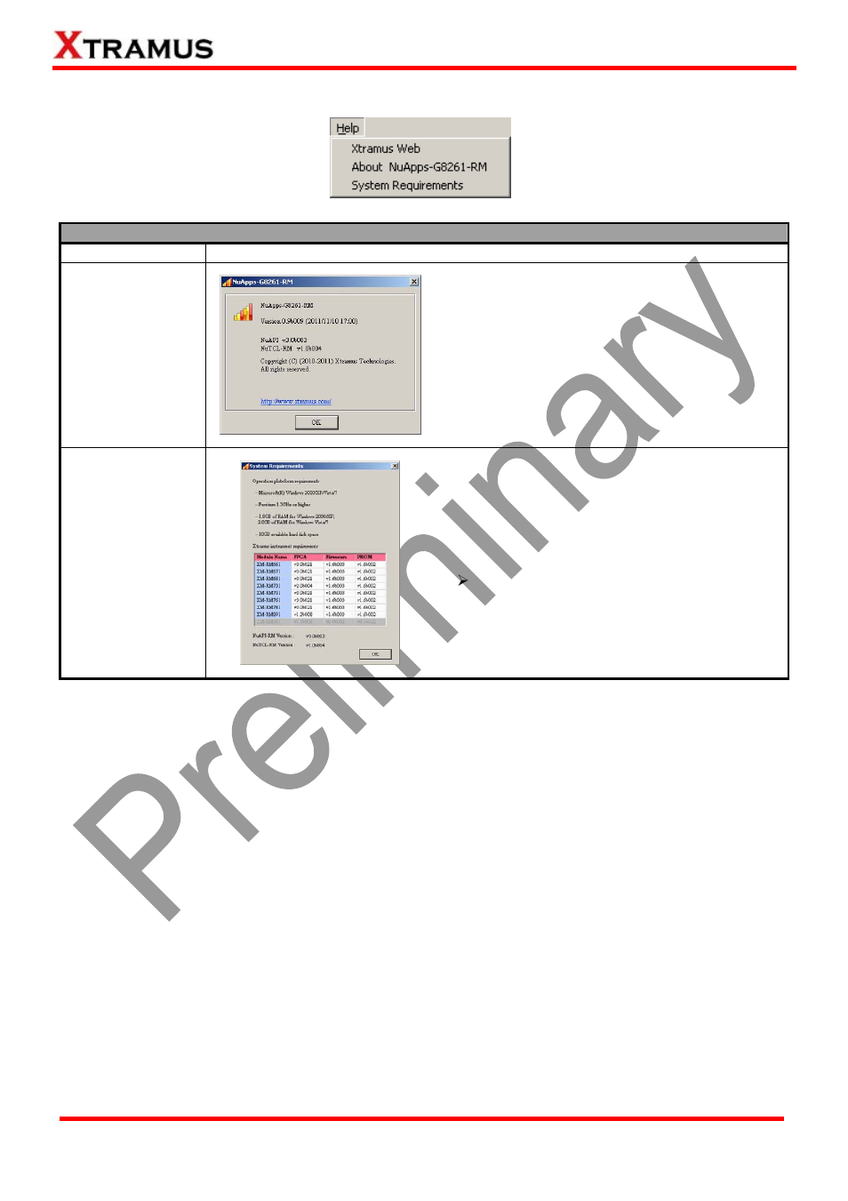 Help | Xtramus NuApps-G8261-RM V1.0 User Manual | Page 23 / 60