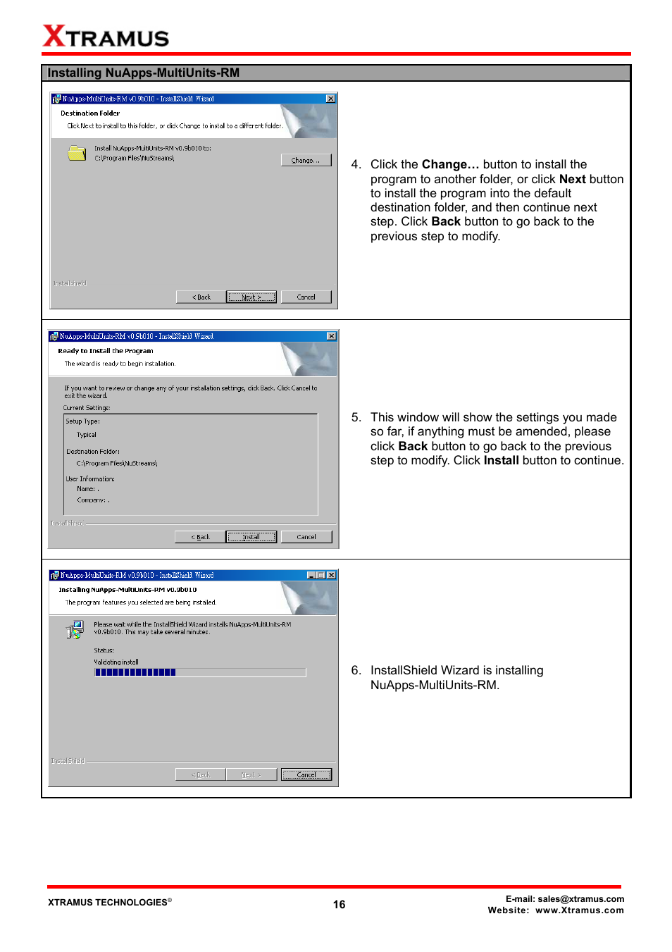 Xtramus NuApps-MultiUnits-RM Ver1.5 User Manual | Page 16 / 253
