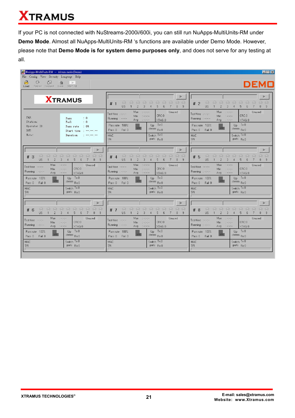 Xtramus NuApps-MultiUnits-RM Ver1.5 User Manual | Page 21 / 253