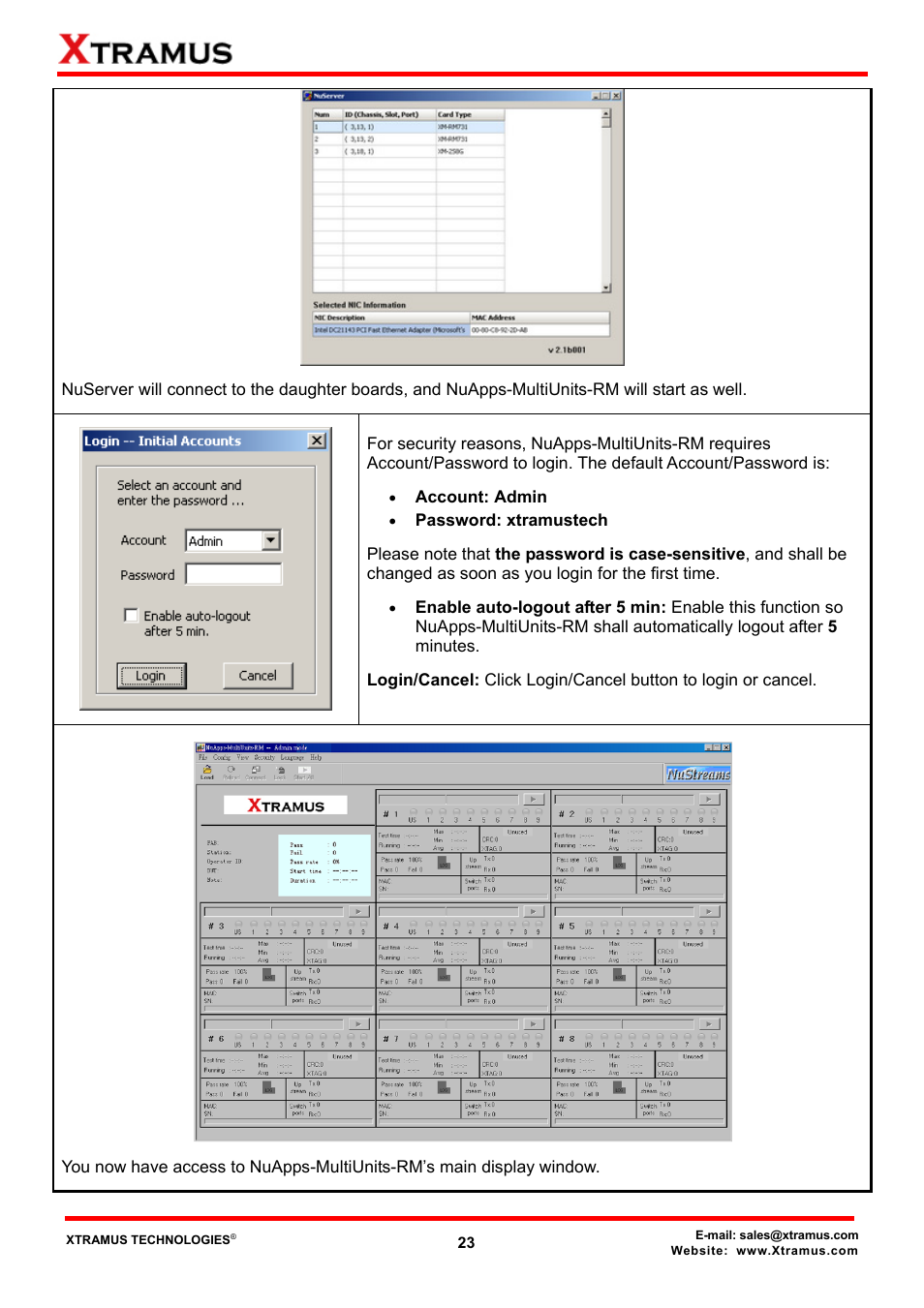 Xtramus NuApps-MultiUnits-RM Ver1.5 User Manual | Page 23 / 253