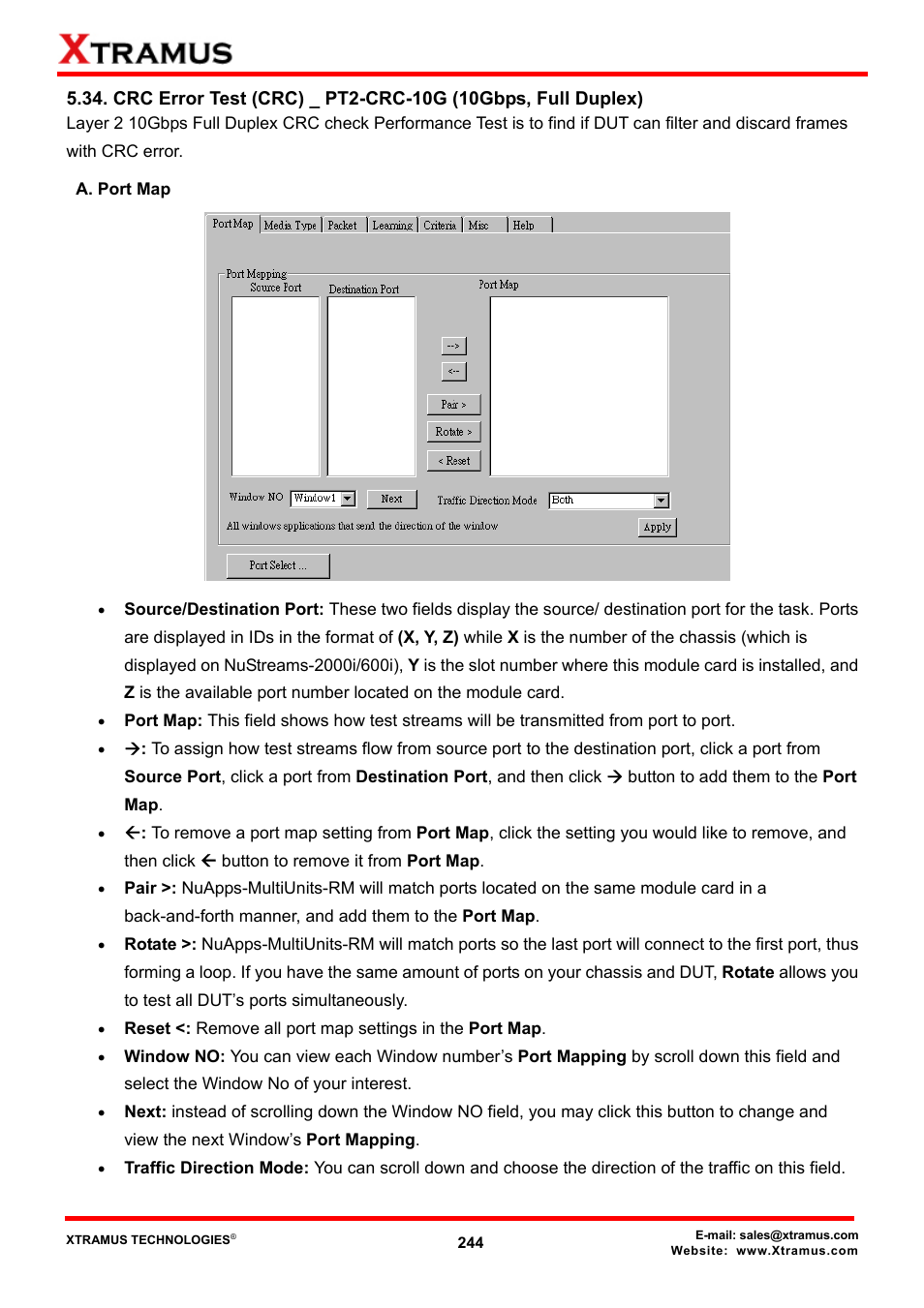 A. port map | Xtramus NuApps-MultiUnits-RM Ver1.5 User Manual | Page 244 / 253