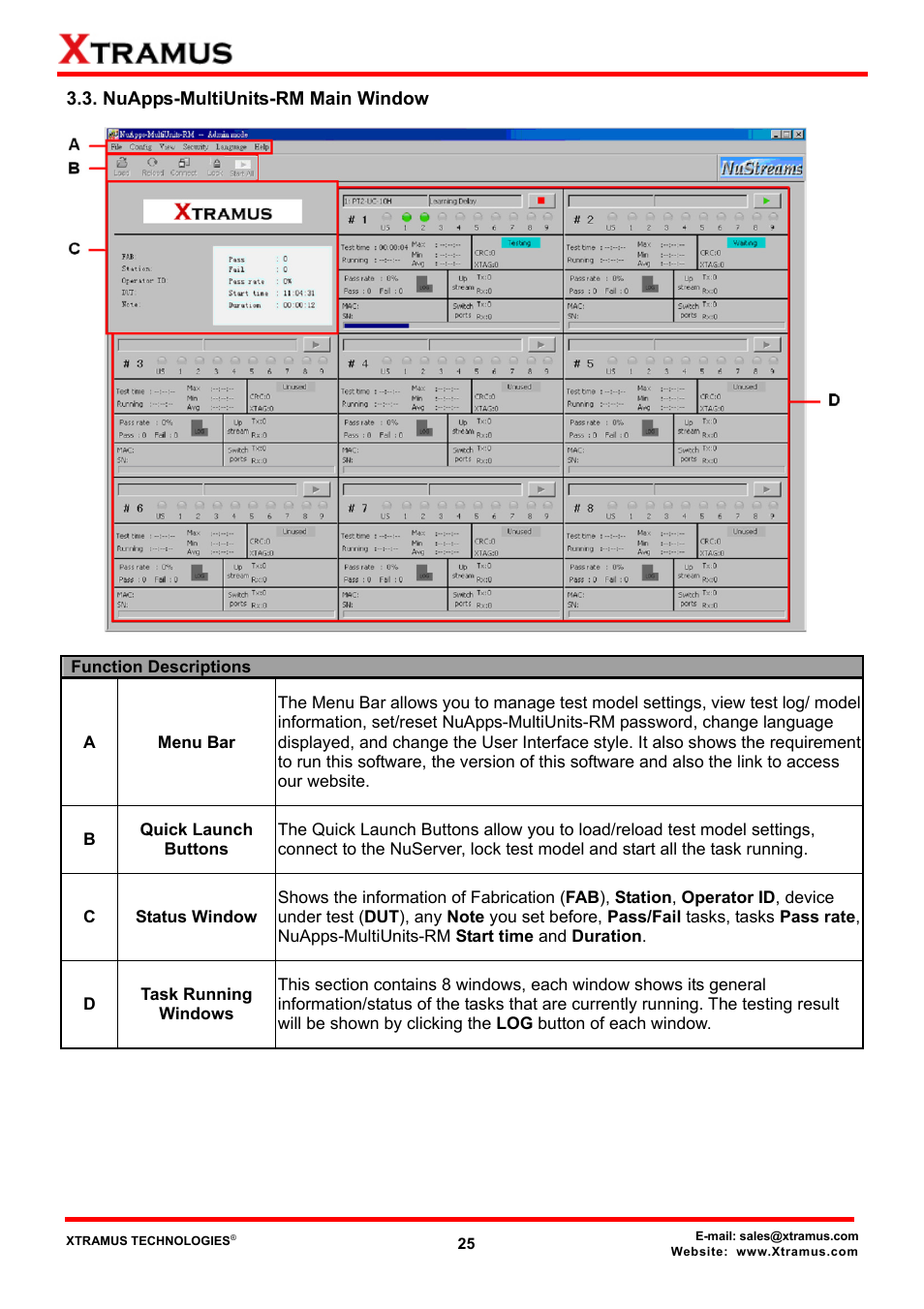 Nuapps-multiunits-rm main window | Xtramus NuApps-MultiUnits-RM Ver1.5 User Manual | Page 25 / 253