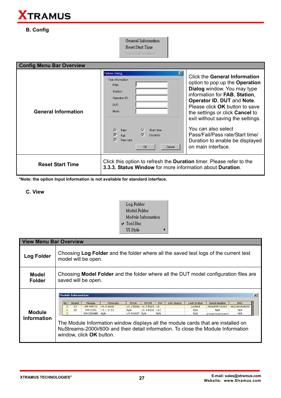 B. config, C. view | Xtramus NuApps-MultiUnits-RM Ver1.5 User Manual | Page 27 / 253