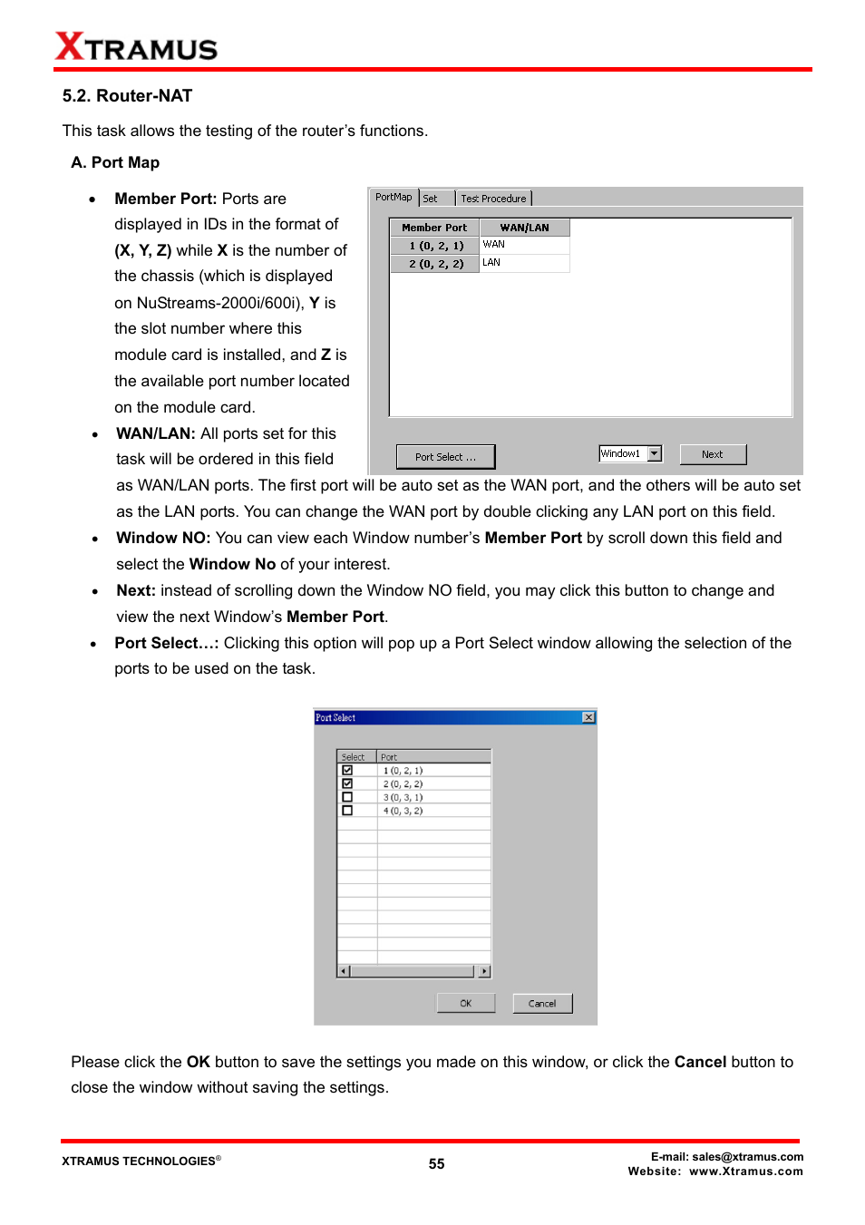 Router-nat, A. port map | Xtramus NuApps-MultiUnits-RM Ver1.5 User Manual | Page 55 / 253