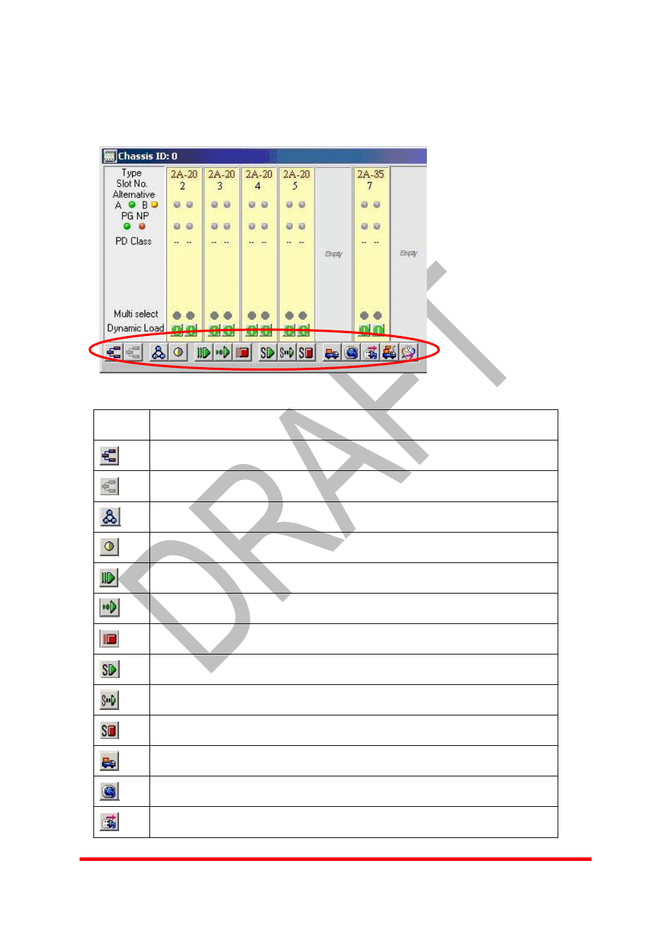 3 chassis panel, 1 toolbar function | Xtramus NuApps-POE V1.0 User Manual | Page 17 / 43